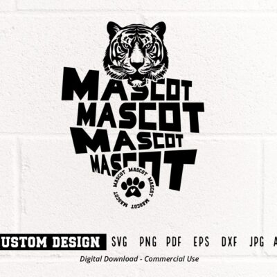 1787 Custom School Team Mascot svg Personalized Paw Claw Your Team svg Sublimation Mascot Face Custom Mascot SVG for Cricut Claw Mark