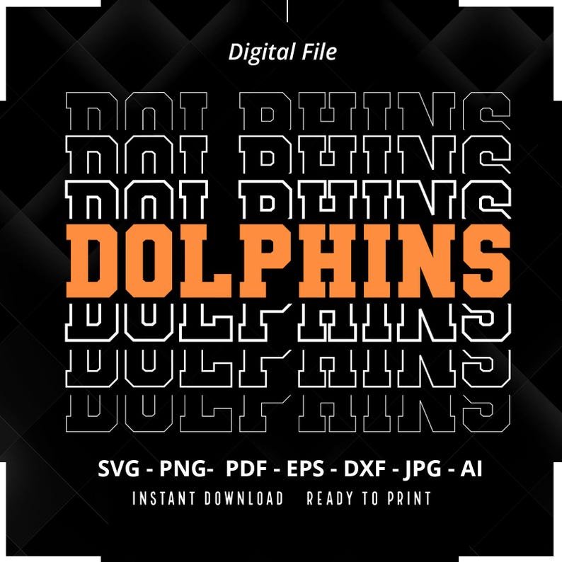 1792 Dolphins SVG PNG Dolphins Stacked svg Dolphins Mascot svg Dolphins Shirt svg Dolphins Cheer svg School Spirit Dolphins Pride svg