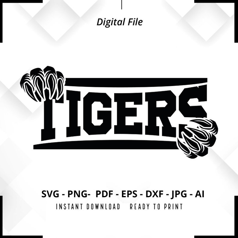 181 Tigers SVG PNG Tigers Claw svg Tigers Mascot svg Tigers Mom svg Tigers Shirt svg Tigers png Tiger Paw svg Claw svg Cricut Cut File