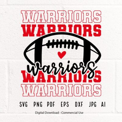 1827 Warriors SVG Warriors Mascot svg Stacked Warriors svg Warriors School Team svg Warriors Cheer svg Warriors Vibes svg School Spirit svg