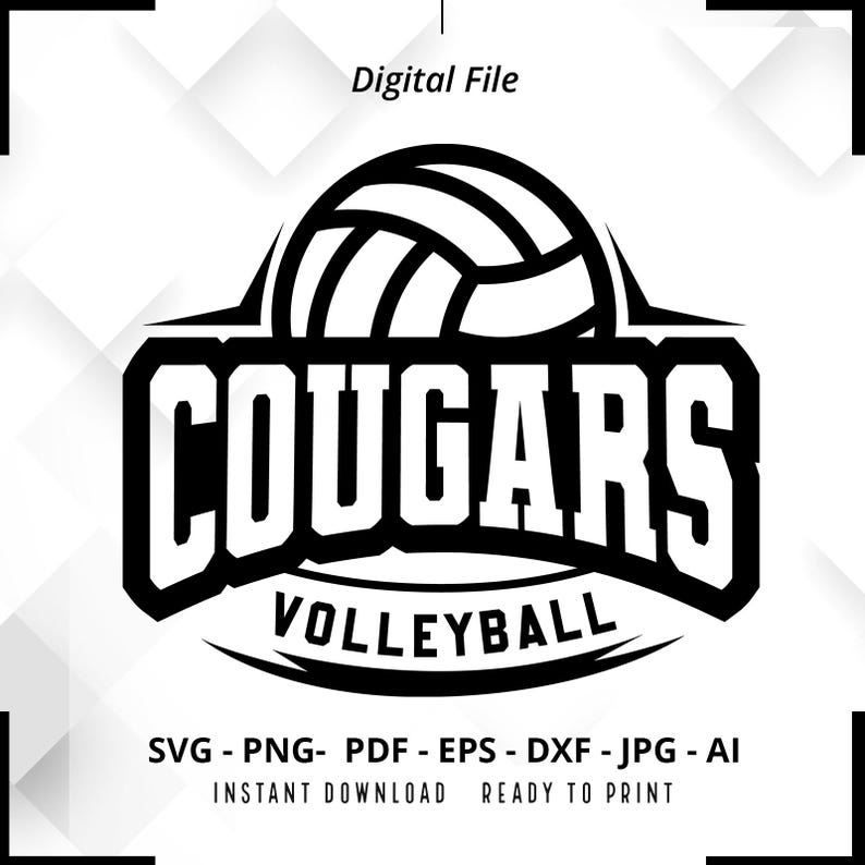 1840 Cougars Volleyball SVG PNG Cougars svg Cougars Cheer svg Volleyball svg Cougars Mom svg Cougars Shirt svg Volleyball Shirt svg Cricut