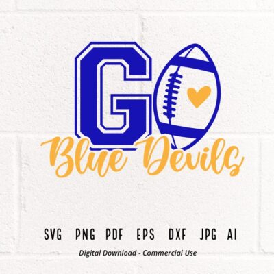 1851 GO Blue Devils SVG PNG Blue Devils Mascot svg Blue Devils svg Blue Devils School Team Blue Devils Cheer Blue Devils Vibes School Spirit