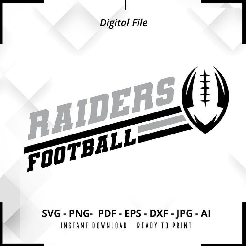 1853 Raiders Football SVG PNG Raiders svg Raiders Shirt svg Raiders png Football Shirt svg Football Mom svg Football svg Cut File Cricut