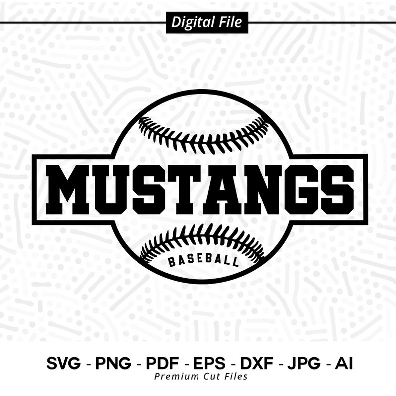 1855 Baseball SVG PNG Mustangs Baseball svg Mustang Baseball Mustang Mustang Softball svg Cricut svg Digital Download Sublimation png