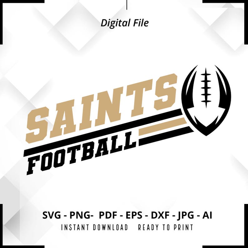 1857 Saints Football SVG PNG Saints svg Saints Mascot svg Saints Shirt svg Saints Cheer svg School Spirit svg Saints Pride svg Cut File