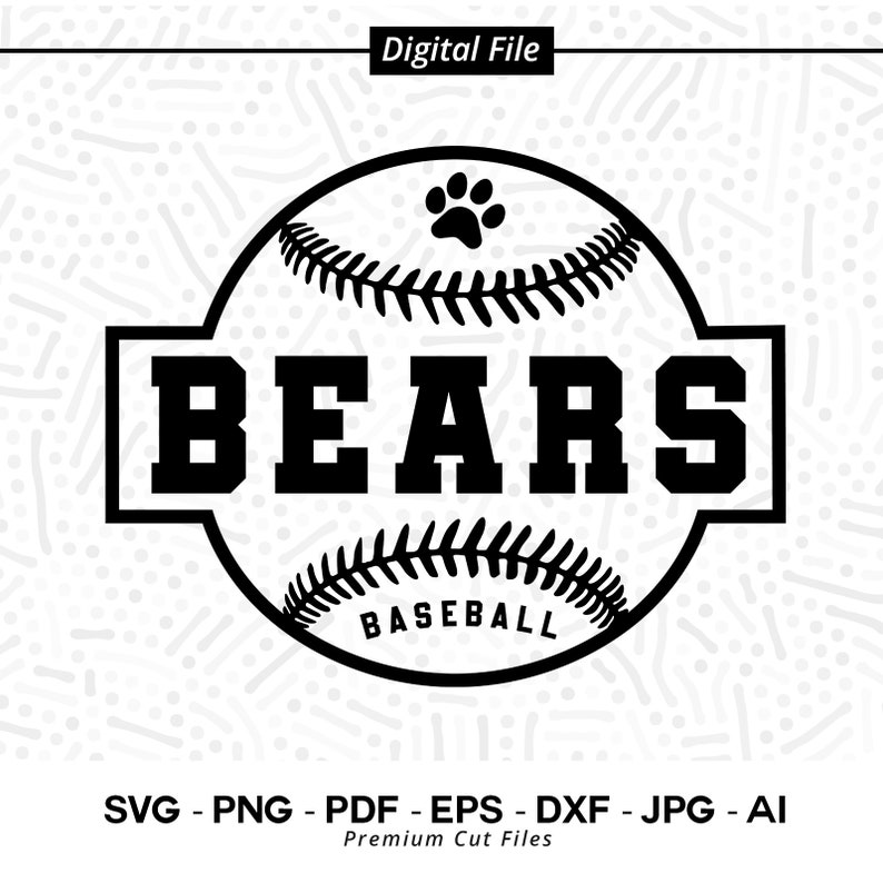 1859 Baseball SVG PNG Bears Baseball svg Bear Baseball Bear Bear Softball svg Cricut svg Digital Download Sublimation png Cut File