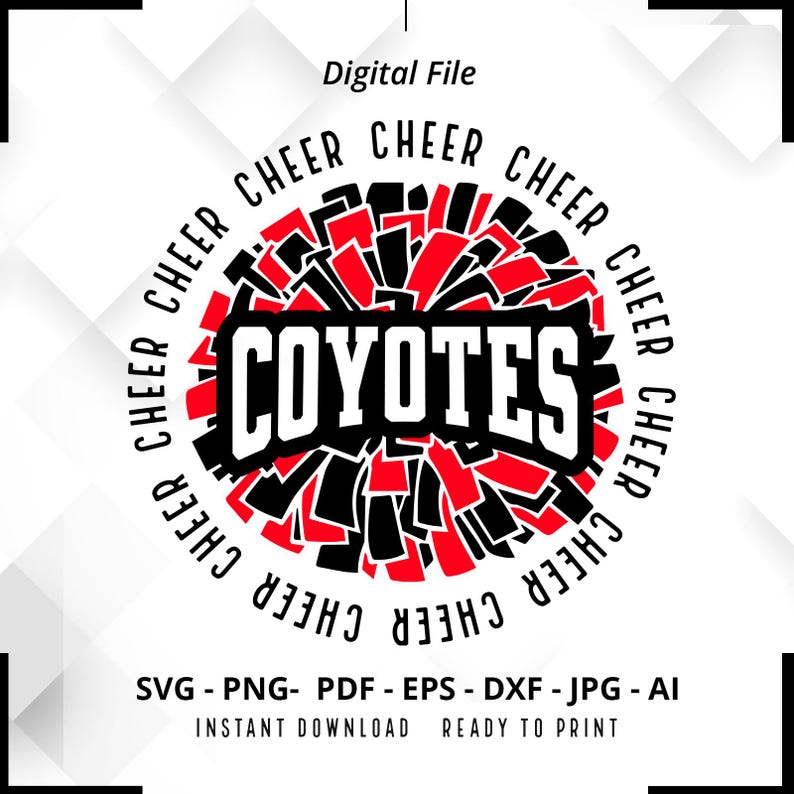 1884 Coyotes Cheer SVG PNG Coyotes svg Coyotes Pom Pom svg Coyotes Mama svg Coyotes Shirt svg Coyotes svg Coyotes Pride svg Cut File