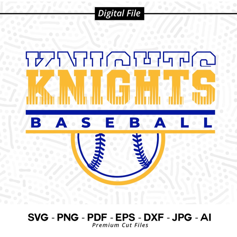 1890 Knights Baseball SVG PNG Baseball svg Knights svg Baseball Shirt svg Baseball Mom svg Knights Pride svg Knights Cheer svg Cricut