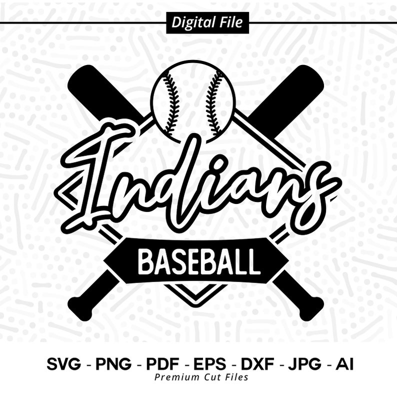 1897 Baseball SVG PNG Indian Baseball Indian Indians Baseball svg Indian Softball Cricut svg Digital Download Sublimation png Cut file