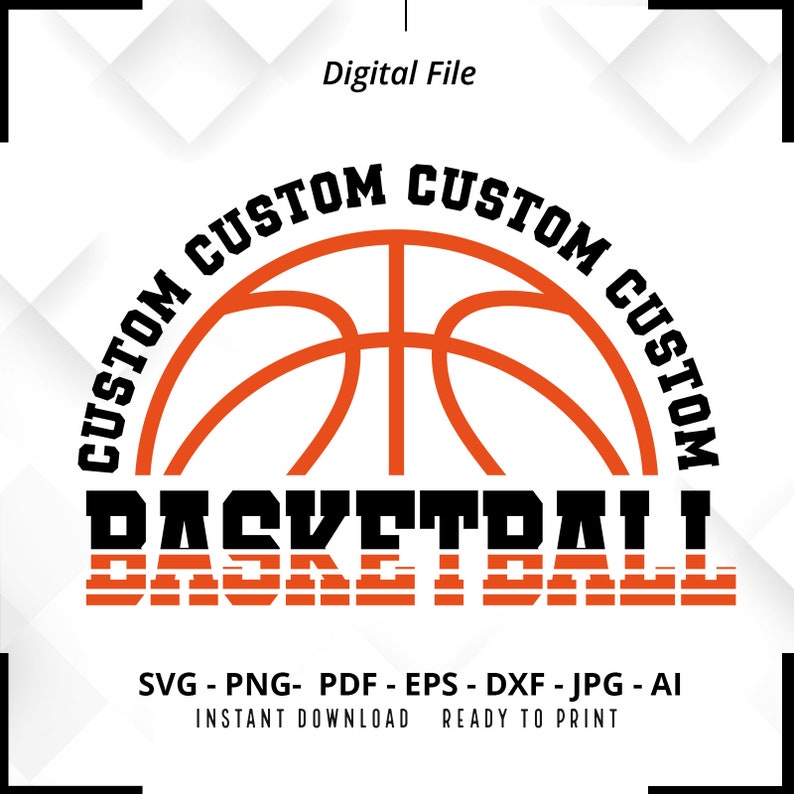 1904 Custom School Team Mascot svg Personalized Your Team Sublimation Basketball Mascot Custom Mascot Basketball Custom Custom