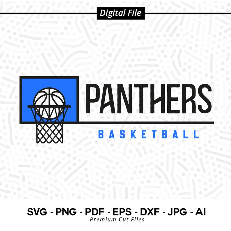 1905 Basketball SVG PNG Panther Basketball Panther Panthers Basketball svg Cheer svg Sublimation Digital Download Basketball Clipart