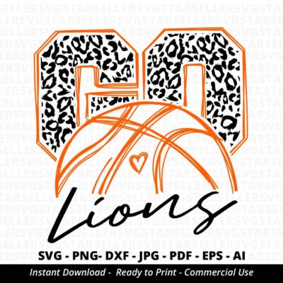 1905 Go Lions Basketball SVG Lions svg Leopard Lions svg Lions Mascot svg Lions Mom svg Lions Pride Lions Mom svg School Mascot Cricut Silhouette