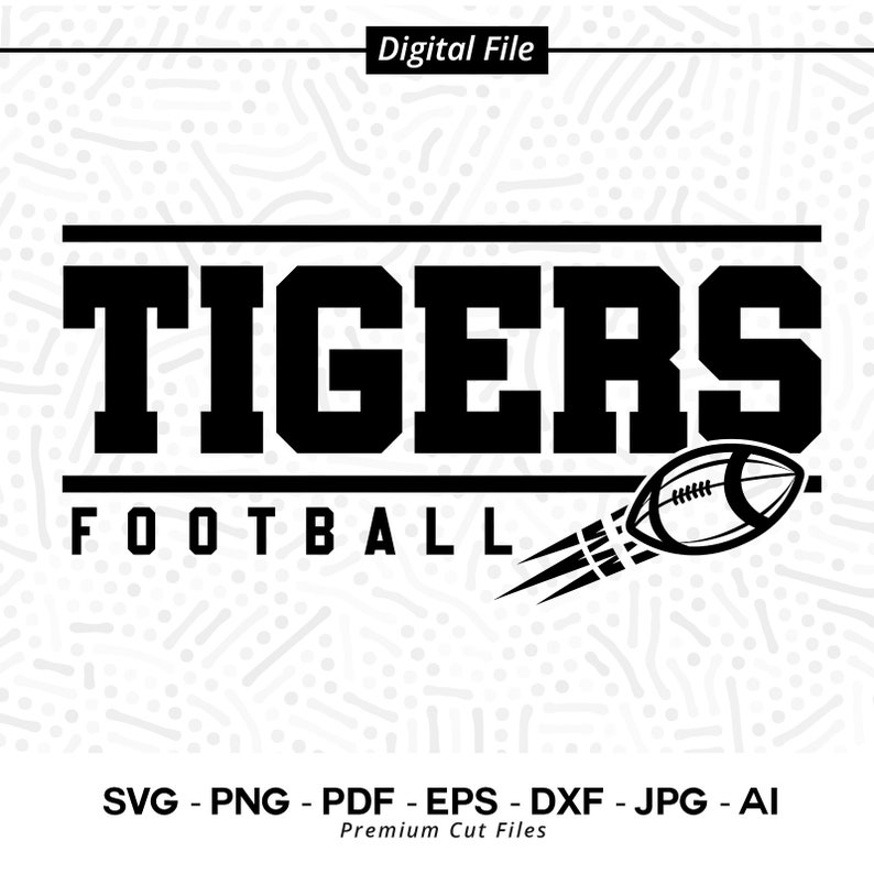 1906 Football svg Tigers Football svg Tiger Football svg Tiger svg Sublimation png Cricut Cut file SVG for Shirts Football Shirt svg