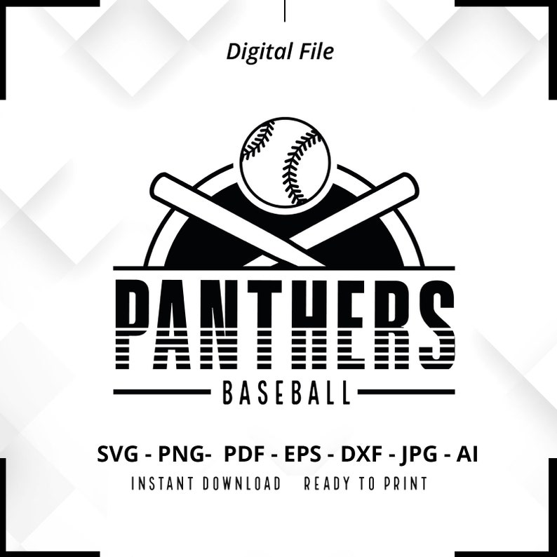 1907 Panthers Baseball SVG PNG Panthers svg Baseball svg Panthers Shirt svg Panthers Cheer svg Panthers Mom svg Baseball Shirt svg Cricut