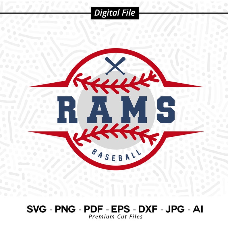 1920 Baseball SVG PNG Rams Baseball svg Ram Baseball Rams Shirt Baseball Shirt svg Cricut Sublimation png Baseball Clipart SVG for Shirt