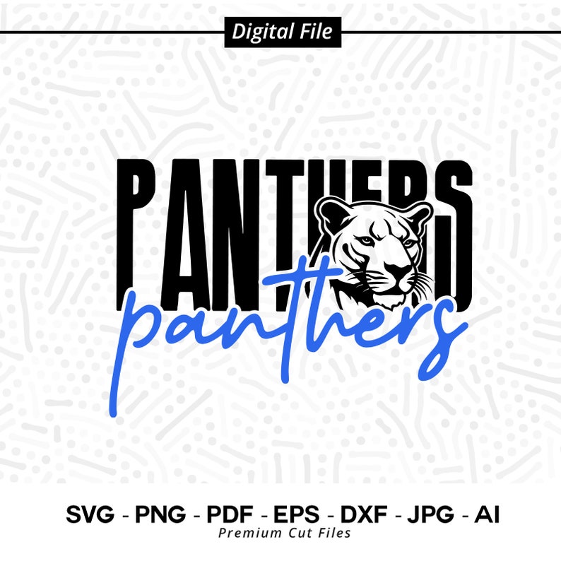 1932 Panthers SVG PNG Panthers Face svg Panther Svg Panthers Mascot svg Panthers Cheer svg Panthers Vibes svg School Spirit svg Cricut svg