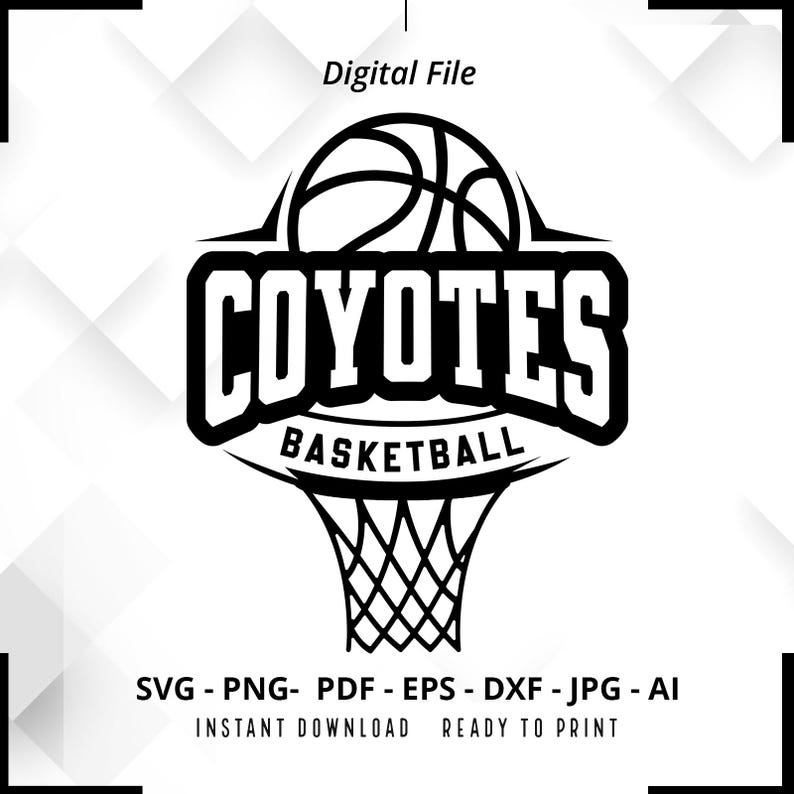 1935 Coyotes Basketball SVG PNG Coyotes svg Basketball Shirt svg Coyotes Cheer svg Coyotes Hoop svg Basketball Hoop svg Hoop svg Cricut