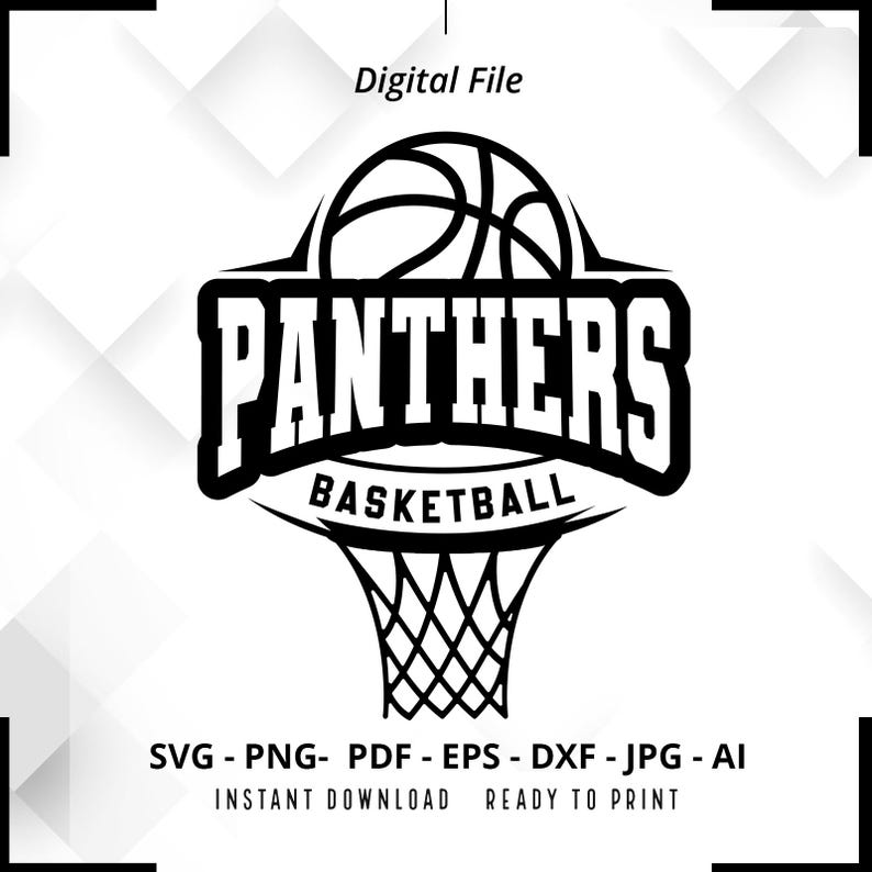 1947 Panthers Basketball SVG PNG Panthers svg Panthers Shirt svg Panthers Cheer svg Basketball svg Basketball Hoop svg Panthers Shirt svg