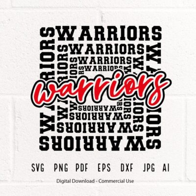 1949 Warriors SVG PNG Warriors Mascot svg Warriors Cheer svg Warriors Shirt svg Warriors Sport svg School Spirit Warriors Typography svg