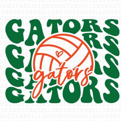 1962 Gators Volleyball SVG PNG Gators svg Stacked Gators svg Gators Mascot svg Gators Mom svg Gators Shirt svg Gators Cheer svg Volleyball Mom