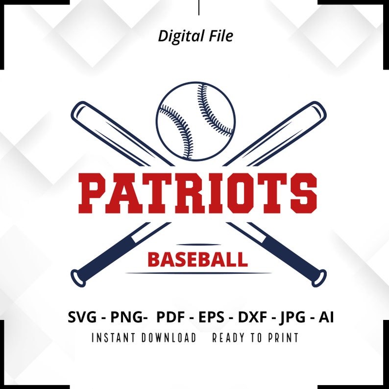 1963 Patriots Baseball SVG PNG Patriots svg Baseball svg Patriots Shirt svg Patriots Cheer svg Patriots Mom svg Baseball Shirt svg Cricut