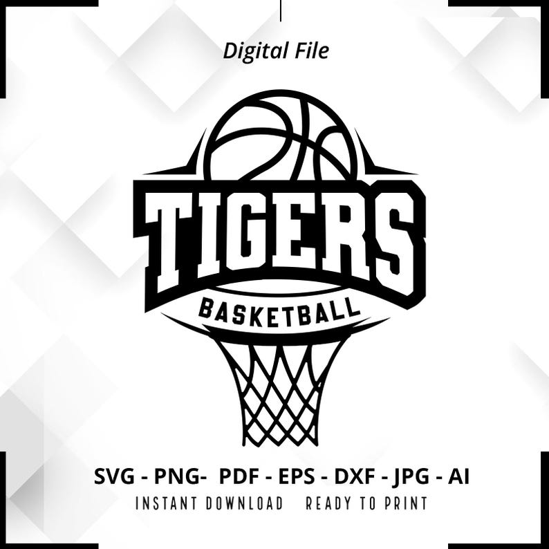 1968 Tigers Basketball SVG PNG Tigers svg Tigers Shirt svg Tigers png Basketball Shirt svg Basketball Hoop svg Basketball svg Cricut