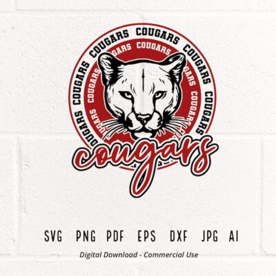 1970 Cougars SVG PNG Cougars Face svg Cougars Mascot svg Cougars Cheer Cougars Vibes School Spirit svg Cougars Sport svg Cougars Pride svg