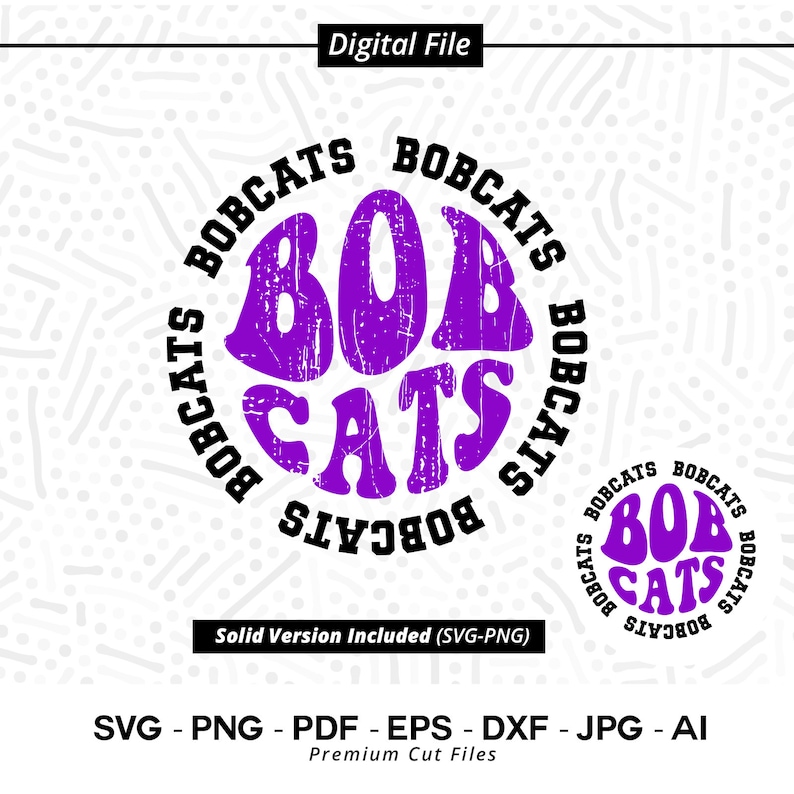 1972 Bobcats SVG PNG Bobcats Typography Svg Bobcats Sport Logo Svg Bobcats Team Design Svg Bobcats Shirt Bobcats Cheer Svg Bobcats Vibes