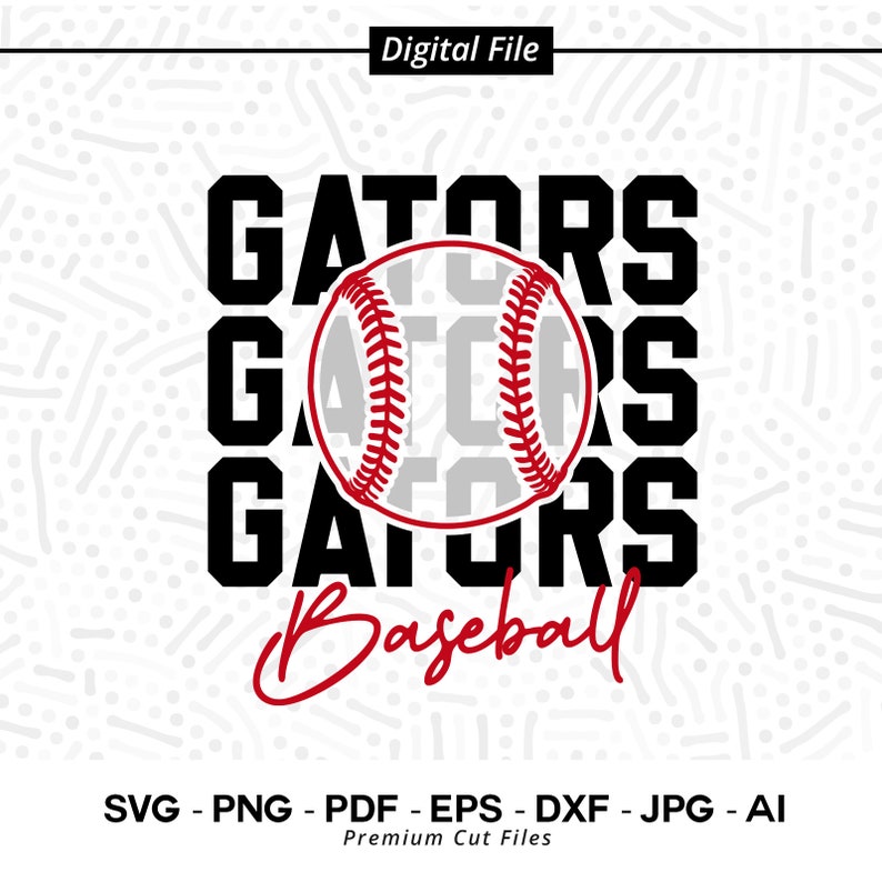 1986 Baseball SVG PNG Gators Baseball svg Gator Baseball Gator Gator Softball svg Cricut svg Sublimation Cut file SVG for Shirt