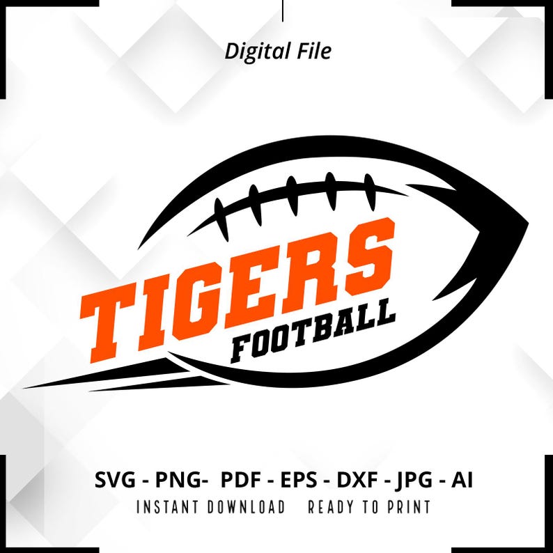 1988 Tigers Football SVG PNG Tigers svg Tigers Mascot svg Tigers Shirt svg Tigers Cheer svg School Spirit svg Tigers Pride svg Cut File