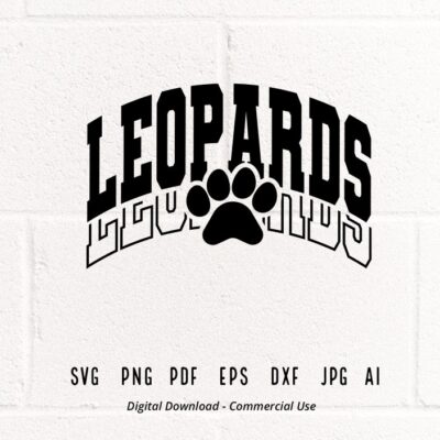 20 Leopards SVG PNG Leopards Paw svg Leopards Mascot svg Leopards Cheer svg Leopards Vibes School Spirit svg Leopards Sport Leopards Love