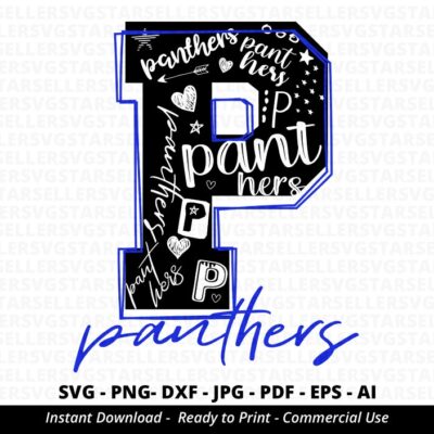 2004 Panthers SVG Panthers Mascot svg Panthers Football svg Panthers Typography svg Panthers Cheer svg School Spirit Panthers Pride svg Cricut