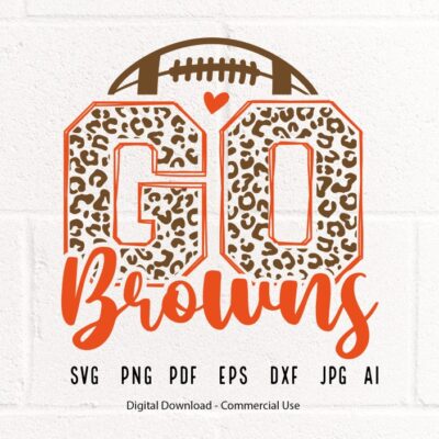 201 Leopard Go Browns SVG Browns Football svg Browns svg Browns Mascot svg Browns Mom svg Browns School Team Browns Shirt svg