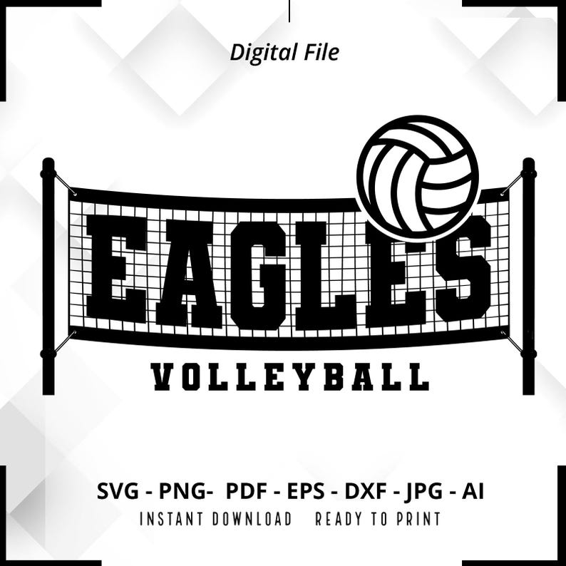 2019 Eagles Volleyball SVG PNG Eagles svg Eagles Cheer svg Volleyball svg Eagles Mom Eagles Shirt Volleyball Mom svg Volleyball Shirt svg