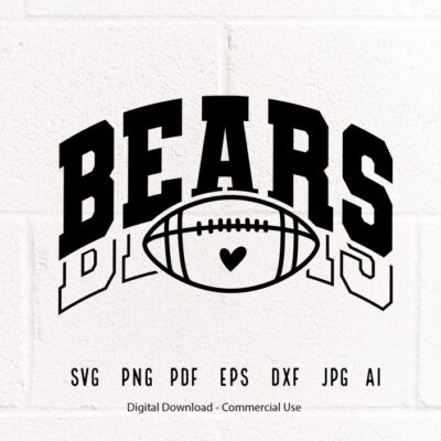 2035 Bears SVG PNG Bears Football svg Bears Mascot svg Bears Cheer svg Bears Vibes svg Bears Sport svg Bears Love svg