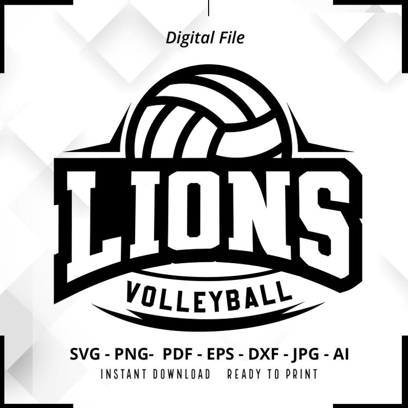 2051 Lions Volleyball SVG PNG Lions svg Lions Cheer svg Volleyball svg Lions Mom svg Lions Shirt svg Volleyball Mom svg Volleyball Shirt svg