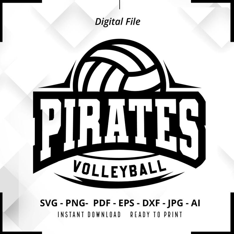 2052 Pirates Volleyball SVG PNG Pirates svg Pirates Cheer svg Volleyball svg Pirates Mom svg Pirates Shirt svg Pirates Pride svg Cricut