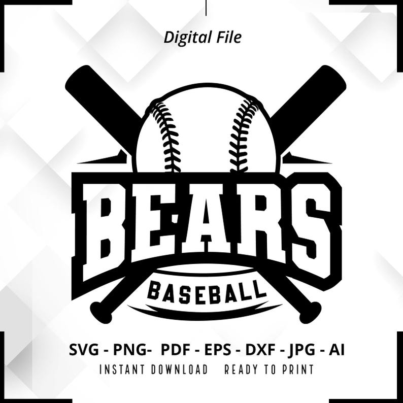 2086 Bears Baseball SVG PNG Bears svg Baseball svg Bears shirt svg Bears Cheer svg Bears Mom svg Baseball Shirt svg Cricut Cut File