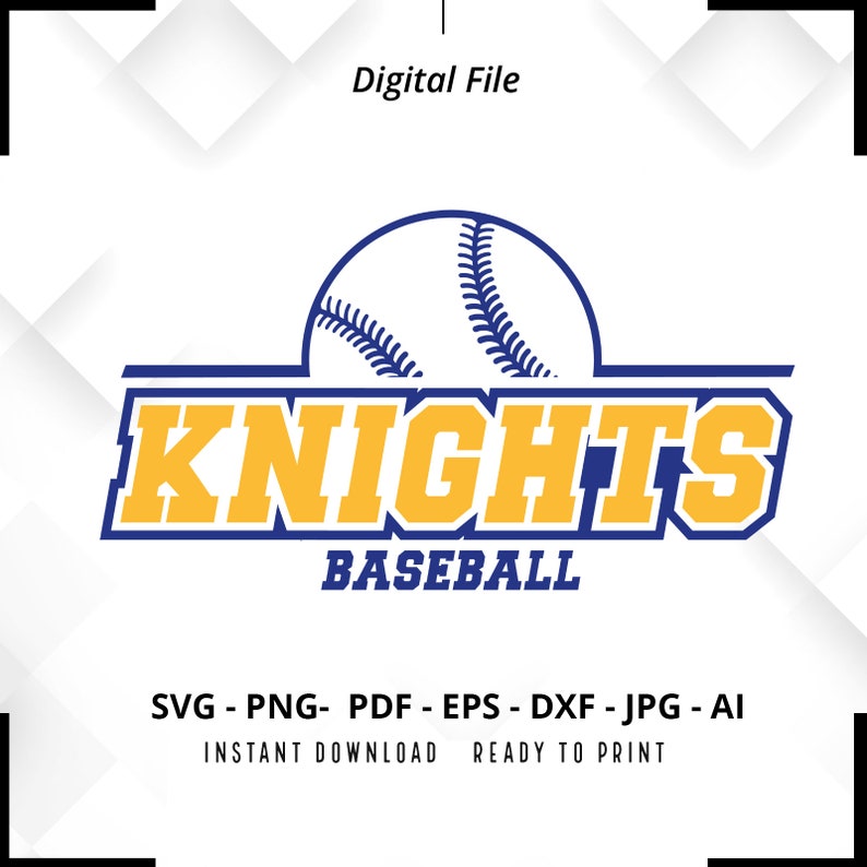 2103 Knights Baseball SVG PNG Knights svg Baseball svg Knights Shirt svg Knights Cheer svg Knights Mom svg Baseball Shirt svg Cricut