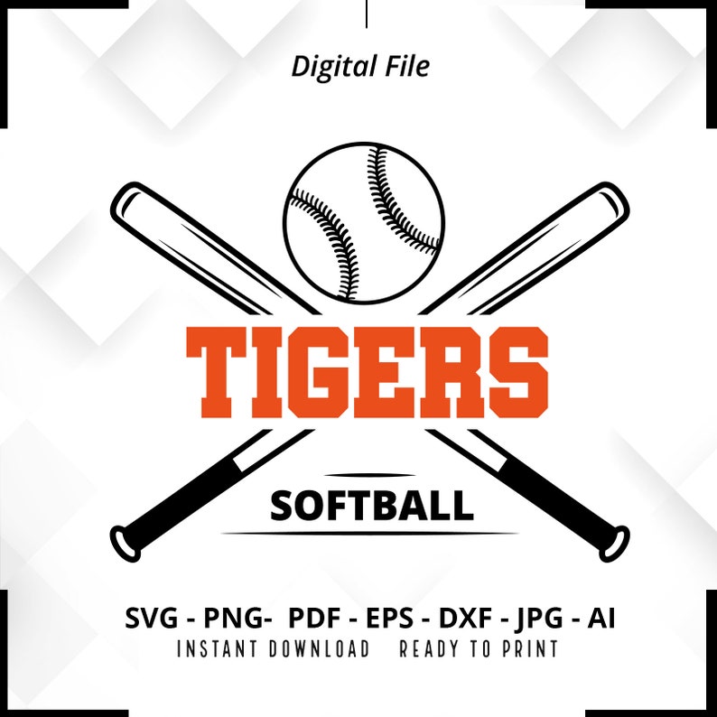 2113 Tigers Softball SVG PNG Tigers svg Softball svg Tigers Shirt svg Tigers Cheer svg Tigers Mom svg Softball Shirt svg Softball Mom svg