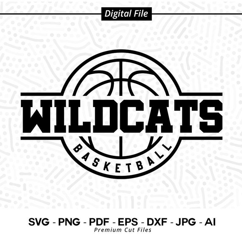 2126 Basketball SVG PNG Wildcats Basketball svg Wildcat Basketball Wildcat Cheer svg Sublimation png Digital Download Basketball Clipart