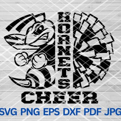 21568 Hornets Cheer svg Hornets svg Hornets mascot svg Hornets Pride Hornets Cheer Mom Hornets School Spirit Hornets Cheerleading svg