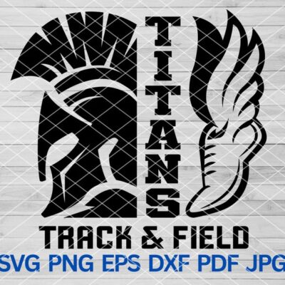 21583 Titans Track Field svg Titans Track and Field svg Titans svg Titans mascot svg Titans pride Titans Cheer Mom Titans Track Team svg