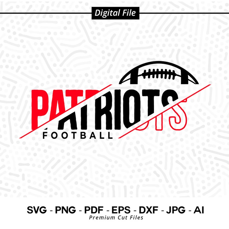 2159 Patriots Football SVG PNG Patriot Football svg Patriot Sublimation png Football Clipart Patriot Vibes svg Patriots Cheer Svg