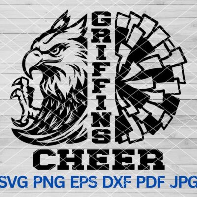 21626 Griffins Cheer svg Griffins svg Griffins mascot svg Griffin svg Cut Files Cricut Griffins School Spirit Team sports Cheer Mom Shirt svg