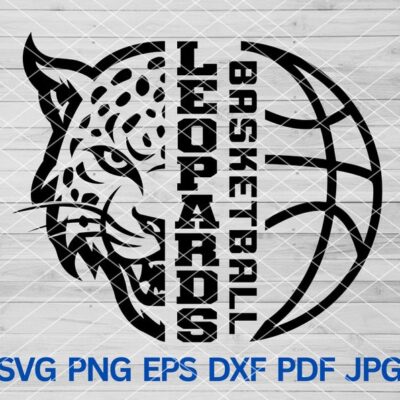 21629 High School Leopards Basketball svg Leopard svg Leopards svg Cut file for Cricut Leopards Mascot svg Leopards school spirit Leopard Pride