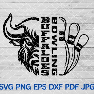 21635 High School Buffaloes Bowling svg Buffaloes mascot svg Buffalo svg Cut Files Cricut Buffaloes School Spirit Team sports Buffaloes svg