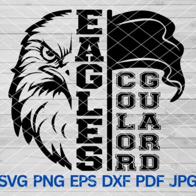 21676 Eagles Color Guard svg Eagle Hawk Bird svg Eagles mascot svg Eagles svg Cut Files Cricut Eagles School Spirit Color Guard Mom Shirt svg