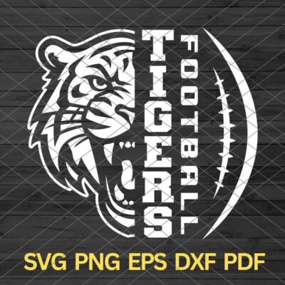 21692 High School Tigers Football svg Tigers svg Tigers mascot svg Tiger svg Cut Files Cricut Tigers School Spirit Tigers Pride Tigers Cheer