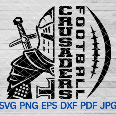 21703 High School Crusaders Football svg Crusaders Pride svg Crusaders svg Crusaders mascot svg Crusaders Cheer mom Crusaders spirit wear